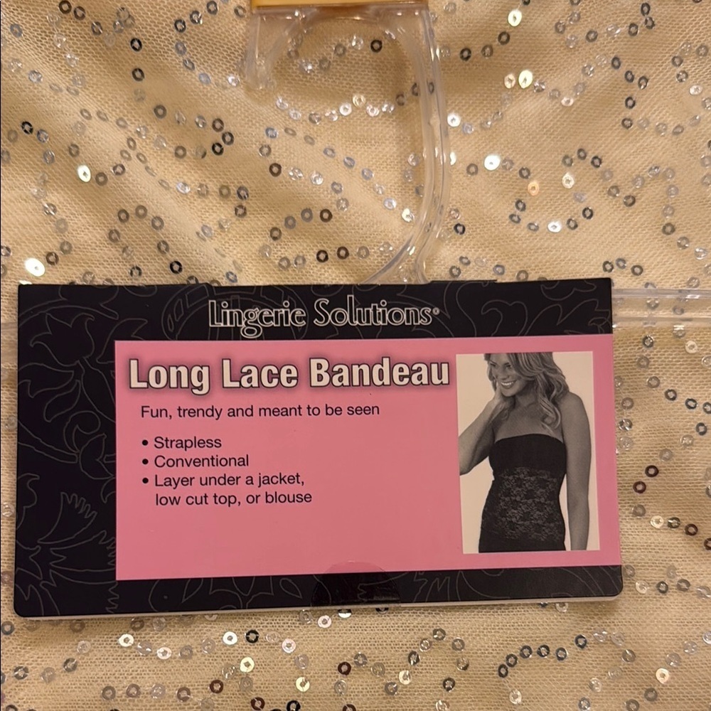 Elegant Silver Sequin Bandeau - Picture 8 of 10